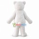 Smiling Polar Bear Long Plush Mascot Costume 
