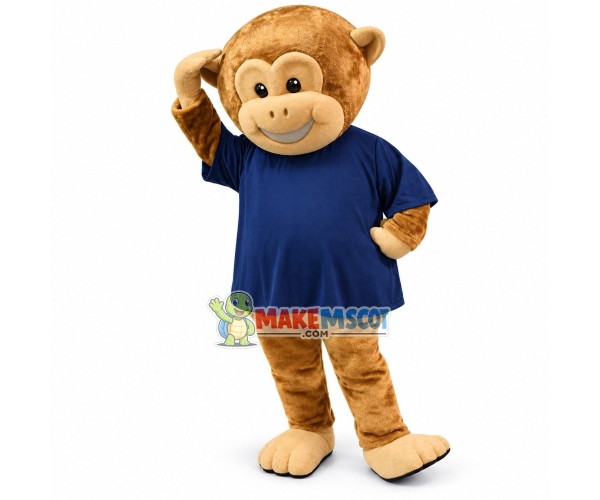 Optimistic Monkey Mascot Costume Optimistic Monkey Mascot Costume