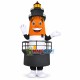 Plummy the Plum Beach Lighthouse Lightweight Mascot Costume Plummy the Plum Beach Lighthouse Lightweight Mascot Costume