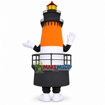Plummy the Plum Beach Lighthouse Lightweight Mascot Costume Plummy the Plum Beach Lighthouse Lightweight Mascot Costume
