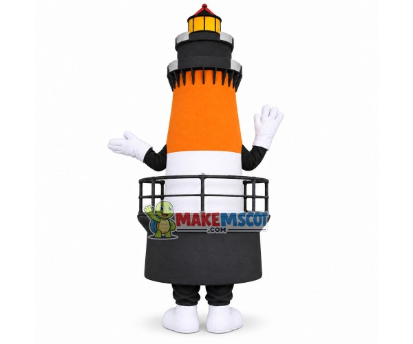 Plummy the Plum Beach Lighthouse Lightweight Mascot Costume Plummy the Plum Beach Lighthouse Lightweight Mascot Costume