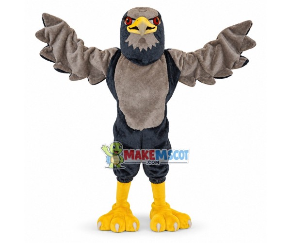 Soaring Blue Falcon Mascot Costume Soaring Blue Falcon Mascot Costume