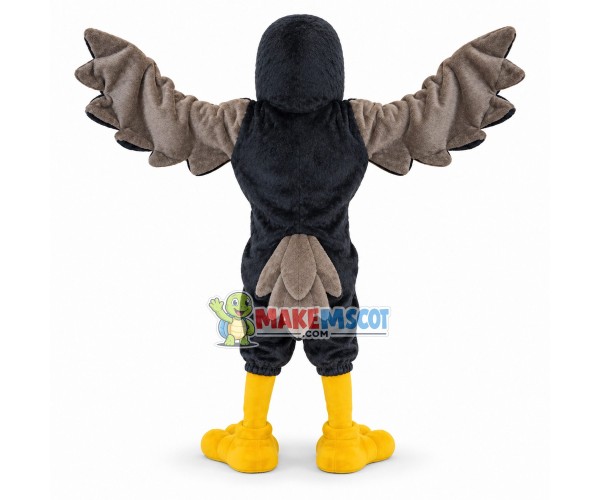 Soaring Blue Falcon Mascot Costume Soaring Blue Falcon Mascot Costume