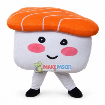 Deluxe Cartoon Salmon Sushi Lightweight Mascot Costume Deluxe Cartoon Salmon Sushi Lightweight Mascot Costume