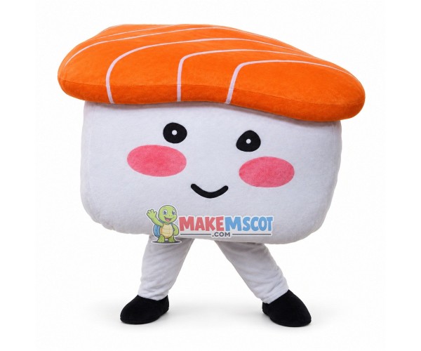 Deluxe Cartoon Salmon Sushi Lightweight Mascot Costume Deluxe Cartoon Salmon Sushi Lightweight Mascot Costume