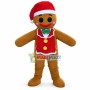 Adult Size Christmas Brown Gingerbread Man Mascot Costume 