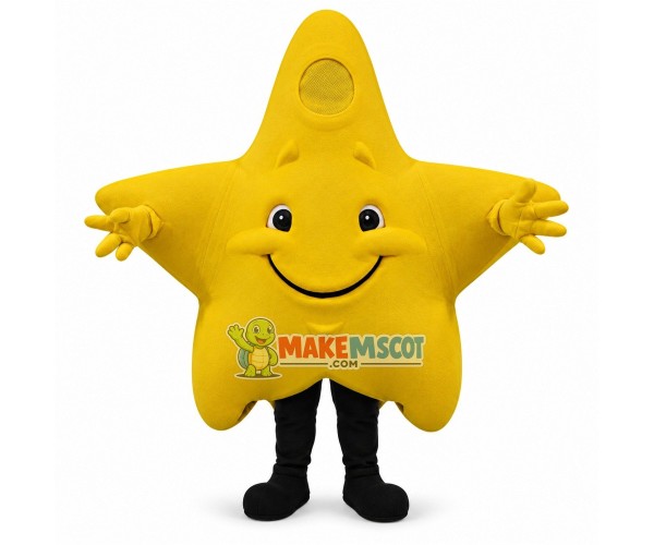 Deluxe Cartoon Yellow Star Mascot Costume Deluxe Cartoon Yellow Star Mascot Costume
