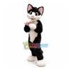 Lovely White & Back Cat Mascot Costume