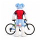 Sport Blue & White Dog Mascot Costume