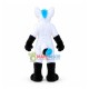 White Fox Wolf Realistic Mascot Costume White Fox Wolf Realistic Mascot Costume