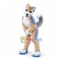 Brown & White Husky Dog Mascot Costume