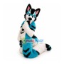 Blue & Back & White Husky Dog Mascot Costume