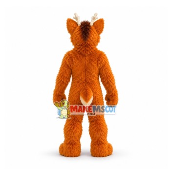Happy Brown Dog Wolf Mascot Costume