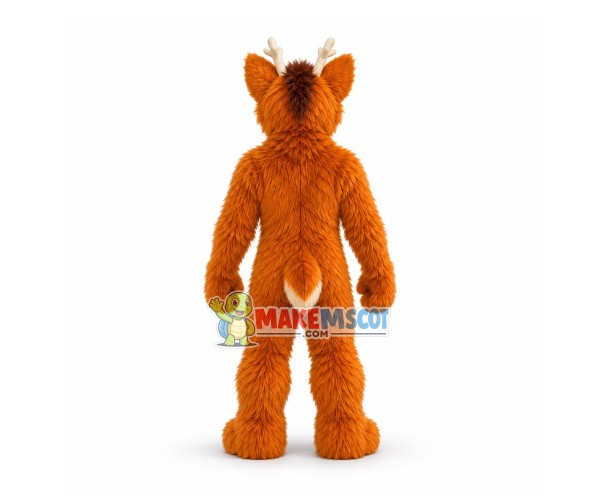 Happy Brown Dog Wolf Mascot Costume Happy Brown Dog Wolf Mascot Costume