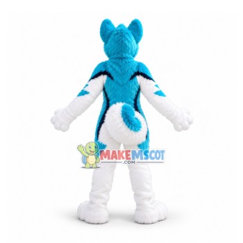 Blue & White Husky Dog Mascot Costume Blue & White Husky Dog Mascot Costume