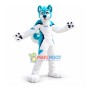 Blue & White Husky Dog Mascot Costume