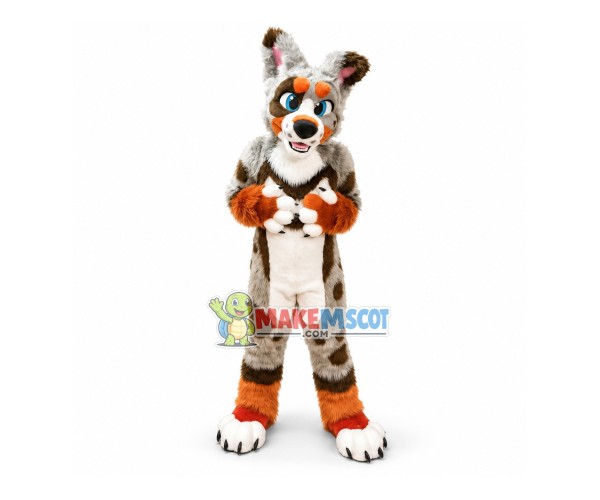 Happy Husky Dog Wolf Mascot Costume