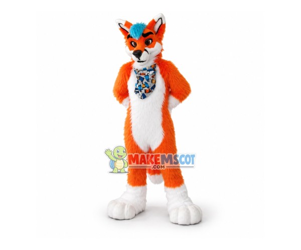 Friendly Wolf Dog Mascot Costume Friendly Wolf Dog Mascot Costume