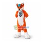 Friendly Wolf Dog Mascot Costume