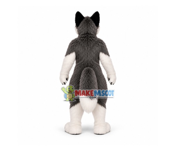 Friendly Wolf Mascot Costume Friendly Wolf Mascot Costume
