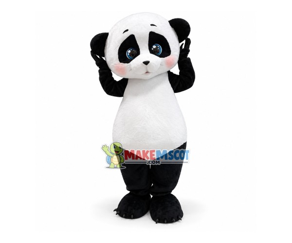 Friendly Panda Mascot Costume Friendly Panda Mascot Costume