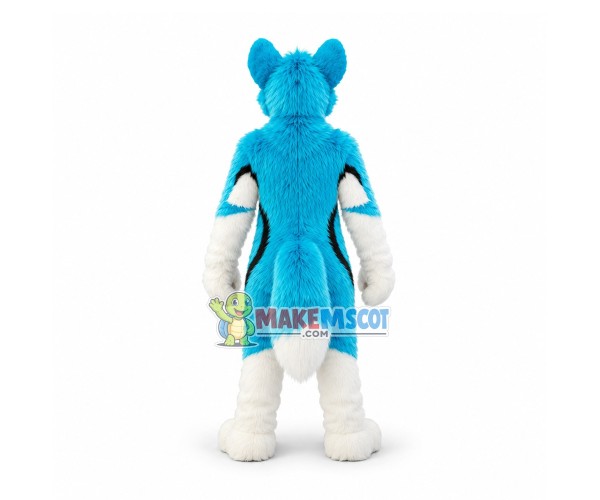 Superb Blue Husky Dog Wolf Mascot Costume Superb Blue Husky Dog Wolf Mascot Costume