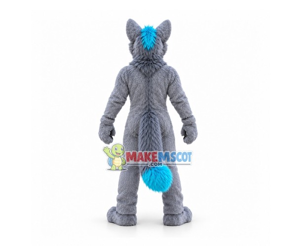 Friendly Lightweight Wolf Mascot Costume Friendly Lightweight Wolf Mascot Costume