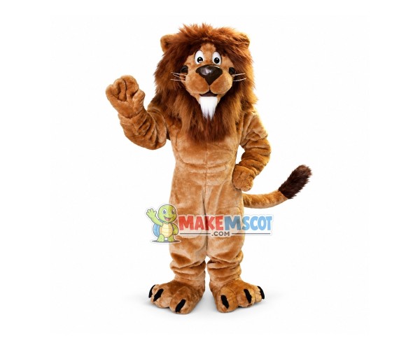 Friendly Lion Mascot Costume Friendly Lion Mascot Costume