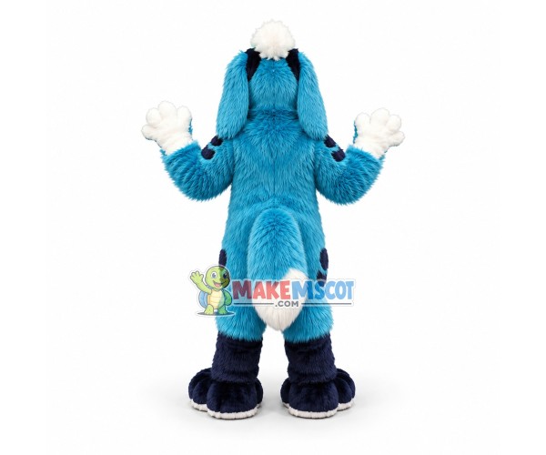 Cute Blue Bunny Mascot Costume Cute Blue Bunny Mascot Costume