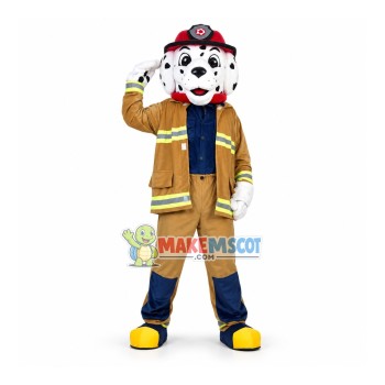 Professional Lightweight Fire Dog Mascot Costume