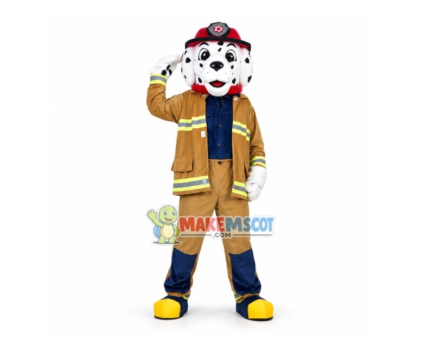 Professional Lightweight Fire Dog Mascot Costume