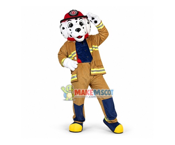 Professional Lightweight Fire Dog Mascot Costume