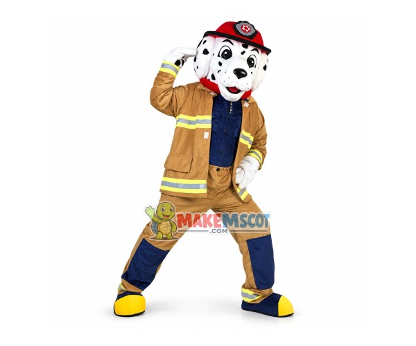 Professional Lightweight Fire Dog Mascot Costume