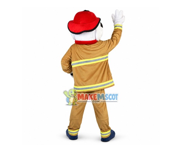 Professional Lightweight Fire Dog Mascot Costume