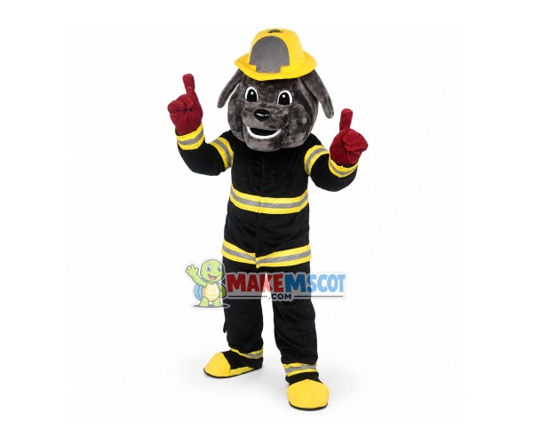 Professional Fire Bulldog Mascot Costume