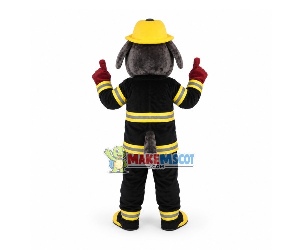 Professional Fire Bulldog Mascot Costume Professional Fire Bulldog Mascot Costume