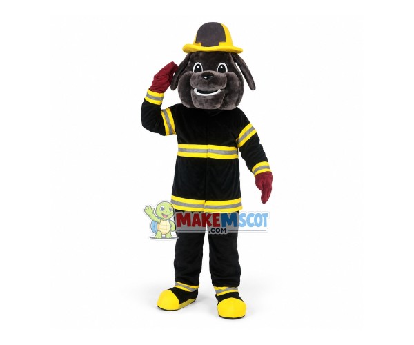 Professional Fire Bulldog Mascot Costume