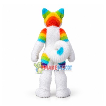 Colorful Husky Dog Mascot Costume