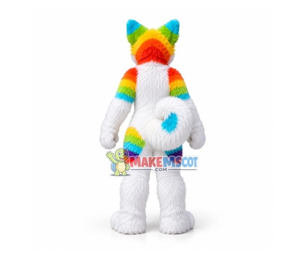 Colorful Husky Dog Mascot Costume Colorful Husky Dog Mascot Costume