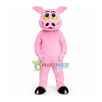 Cute Pink Pig Mascot Costume Cute Pink Pig Mascot Costume