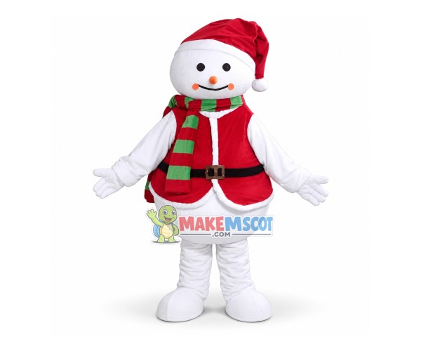 Adult Snowman Mascot Costume Adult Snowman Mascot Costume