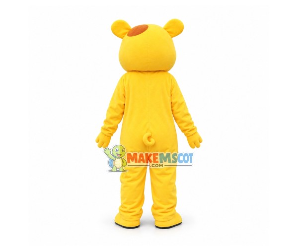Yellow Pig Mascot Costume