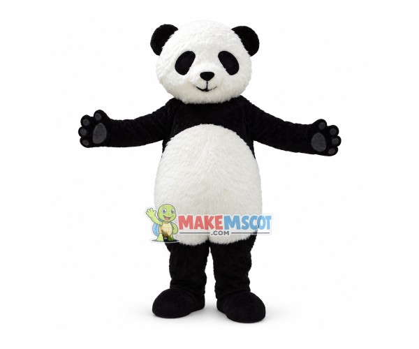 Friendly Panda Mascot Costume for Adults Friendly Panda Mascot Costume for Adults