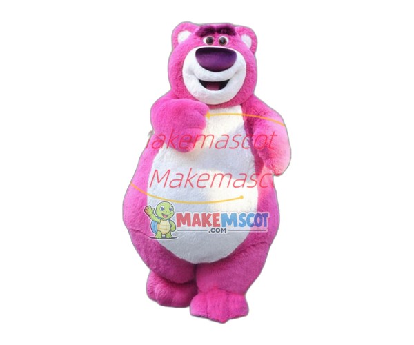 Pink Bear Mascot Costume Pink Bear Mascot Costume
