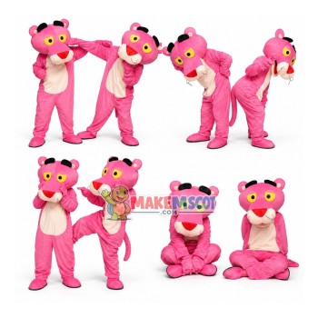 Pink Panther Mascot Costume