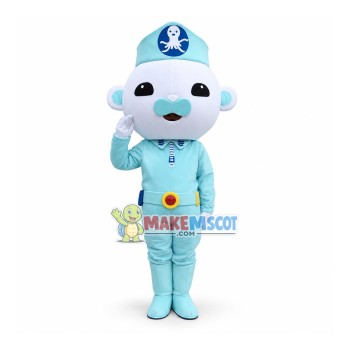 The Octonauts Captain Barnacles Mascot Costume The Octonauts Captain Barnacles Mascot Costume