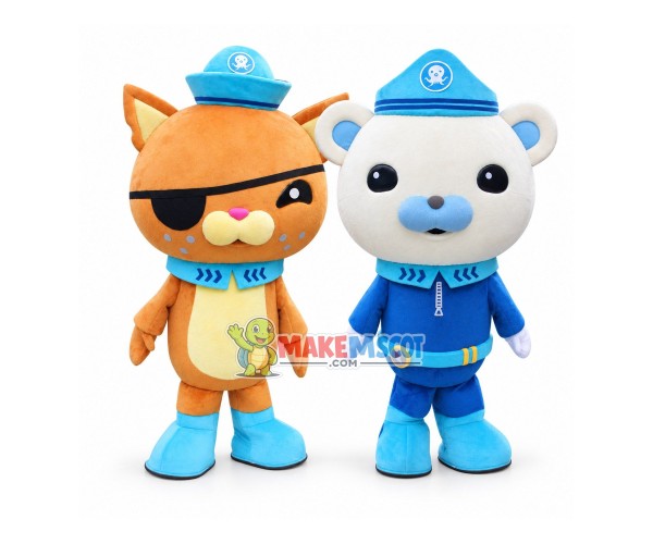The Octonauts Captain Barnacles Kwazii Cat Mascot Costume The Octonauts Captain Barnacles Kwazii Cat Mascot Costume