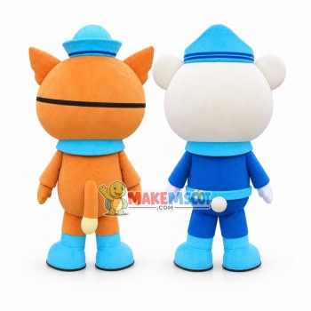 The Octonauts Captain Barnacles Kwazii Cat  Mascot Costume