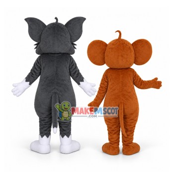Jerry Mouse & Tom Cat costume Cartoon Mascot Costume Jerry Mouse & Tom Cat costume Cartoon Mascot Costume