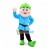 Blue Dwarf Mascot Costume
